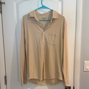 UNTUCKit Men's Tan Casual Button Down Shirt size L